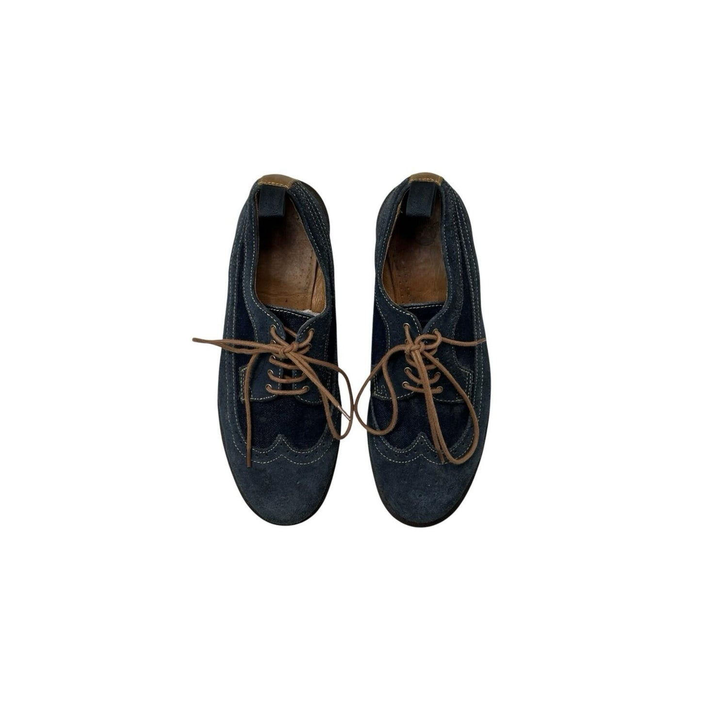 Dr Martens Shreeves Shoes UK9 Blue Denim Brogue Style EU43 US10