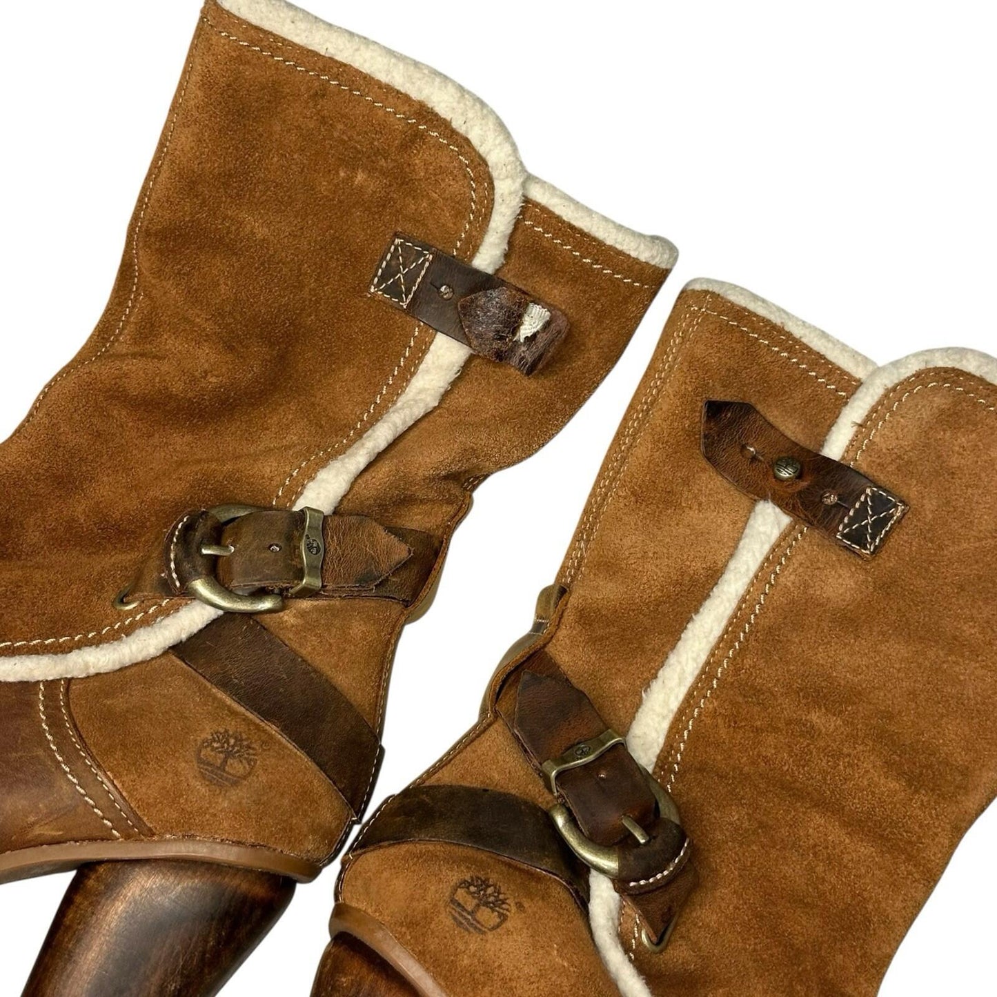 Vintage Timberland Western Boots Women’s UK3.5 EU36 US5.5W Brown Suede Leather
