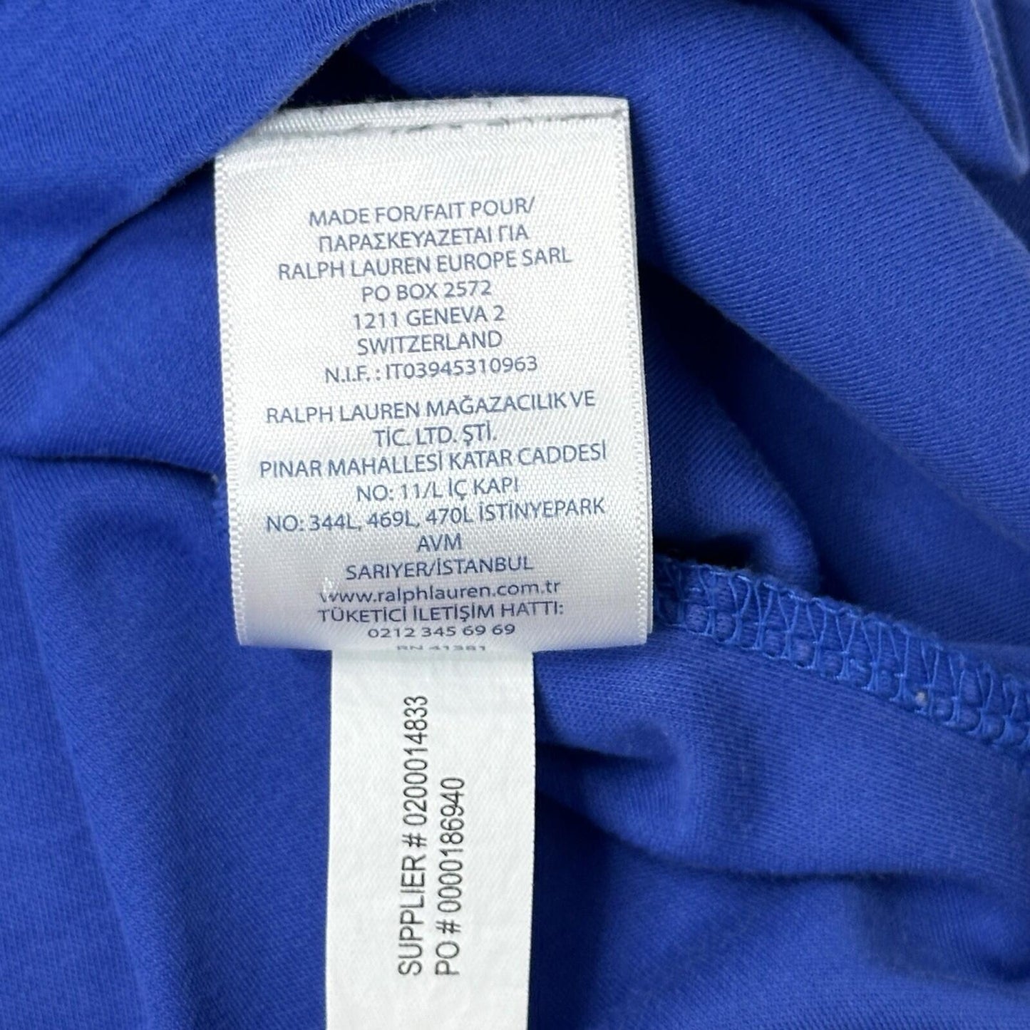 00’s Polo Ralph Lauren Pima Cotton Polo Shirt Men’s Medium Blue Soft Touch
