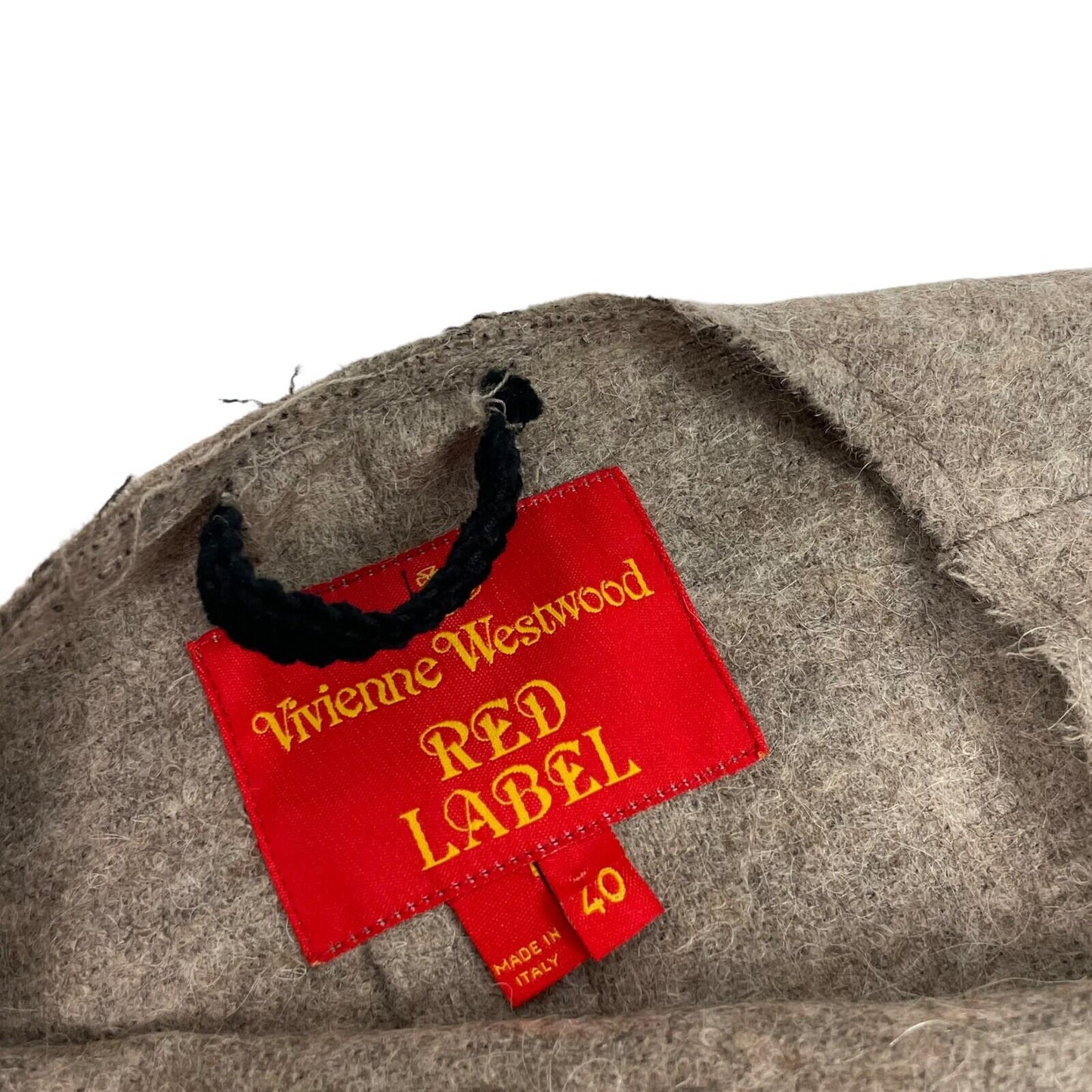 AW15 Runway Vivienne Westwood Coat Wool Manteau Grey XS Made In Italy Red Label