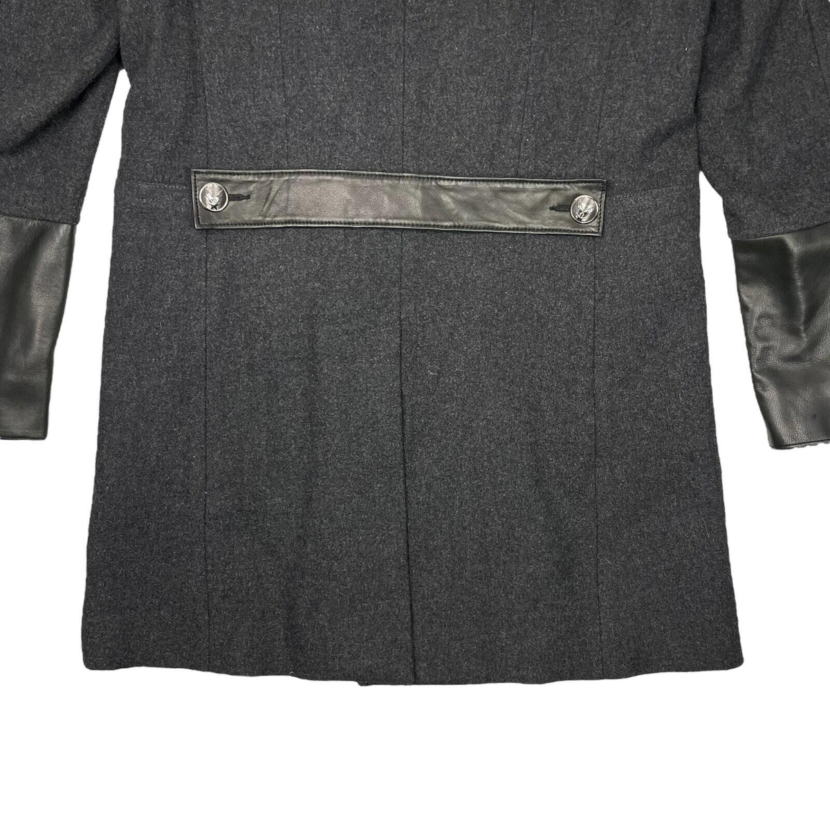 Rare Philipp Plein Mantel Herren Coat Men's Large Black Wool Limited Edition