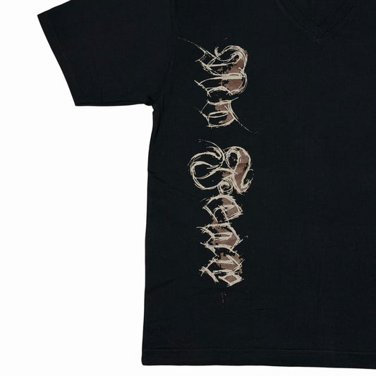 Vintage No Fear T-Shirt Men’s XL Black V-Neck Graphic Print 00’s