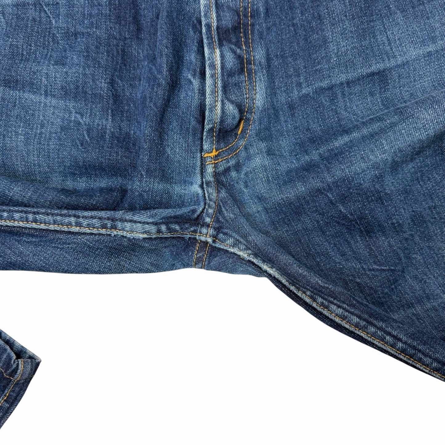 Rake Selvedge Denim Jeans Men’s 36w 30l Blue Distressed