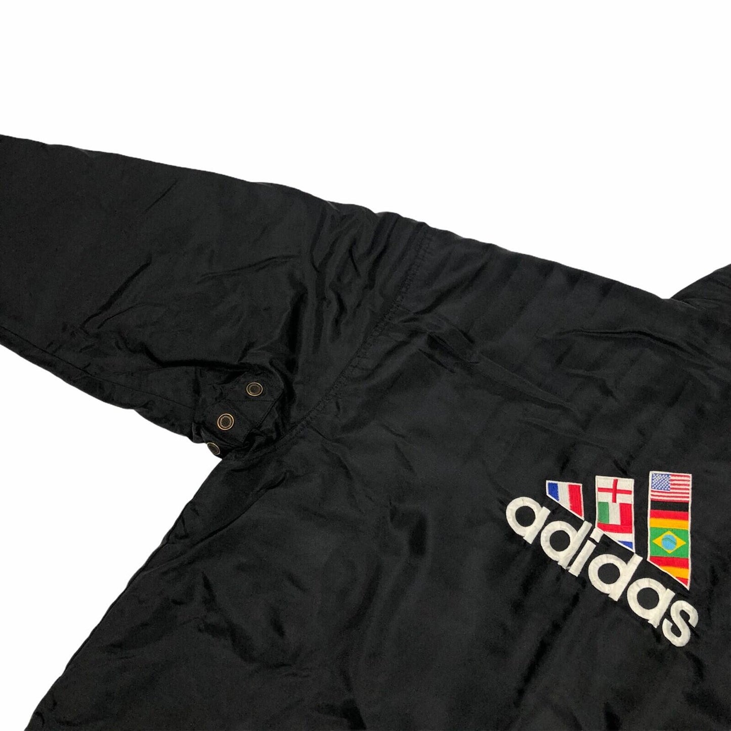 Vintage Adidas 1998 World Cup Black Jacket Men’s Large Embroidered Logo France