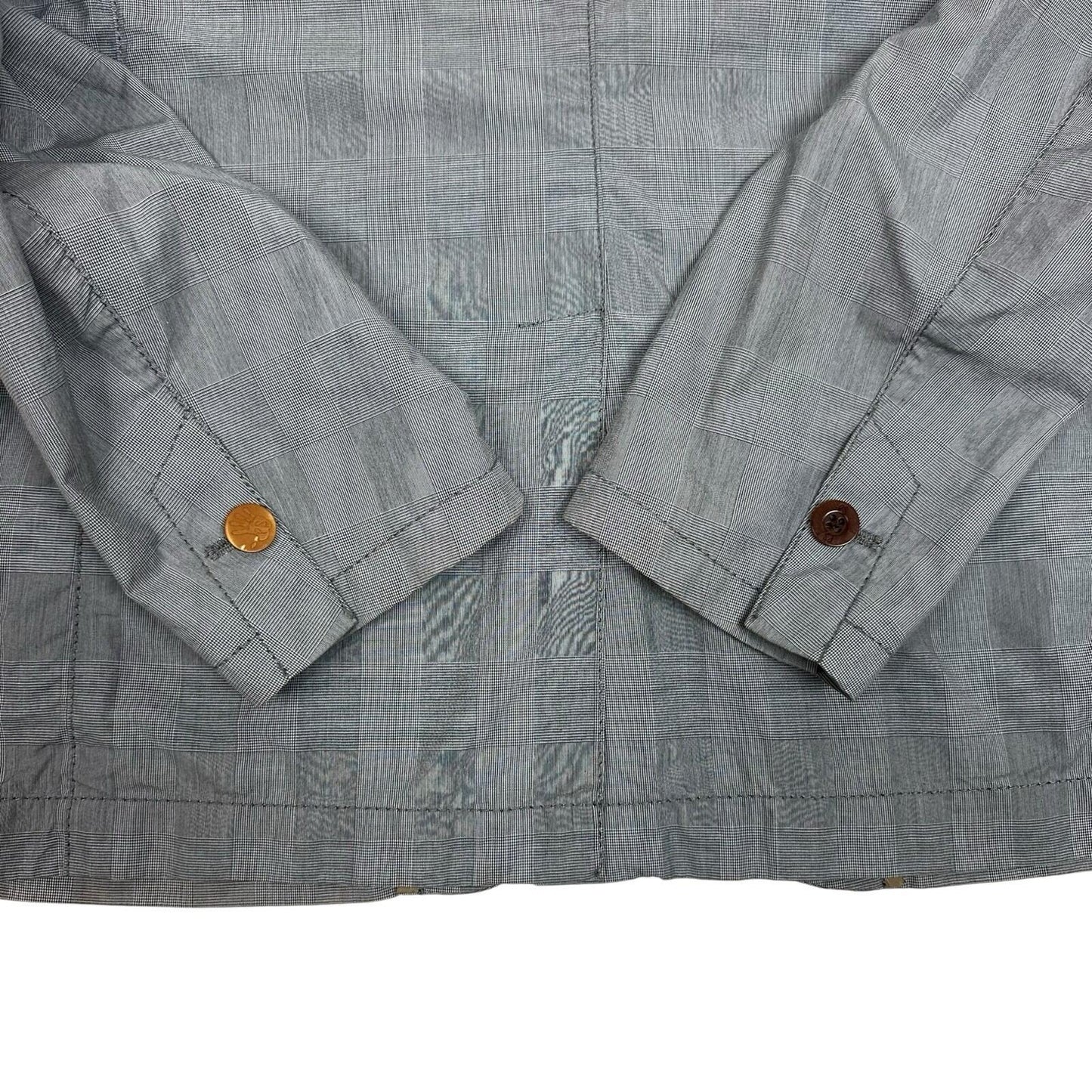 Vintage Paul Smith Jacket Men’s XL Grey Check Riri Hardware Made In Portugal