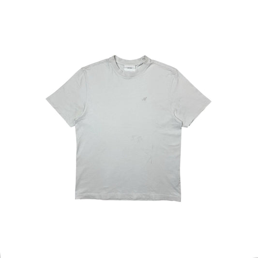 SS20 Axel Arigato T-Shirt Men’s Medium White Embroidered Logo Made In Portugal