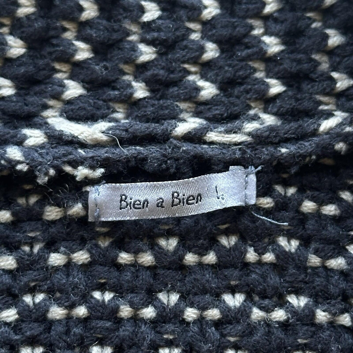 Bien A Bien Cardigan Kids Large Black And White Made In Korea