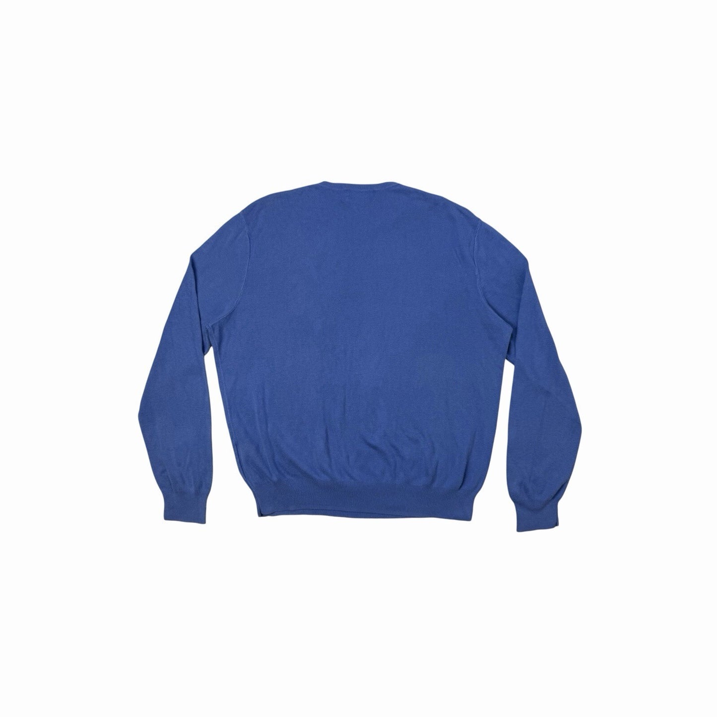 Vintage Polo Ralph Lauren Jumper Men’s Large Blue Cotton Embroidered Logo