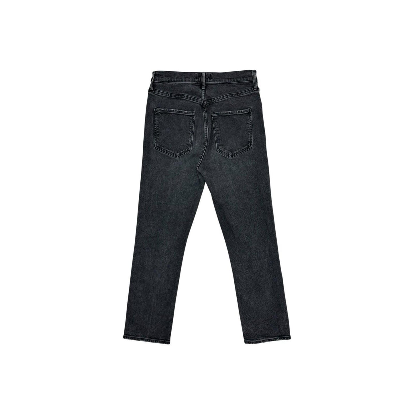 Agolde Jeans Riley High Rise Cropped Straight Leg Women’s 28w Grey