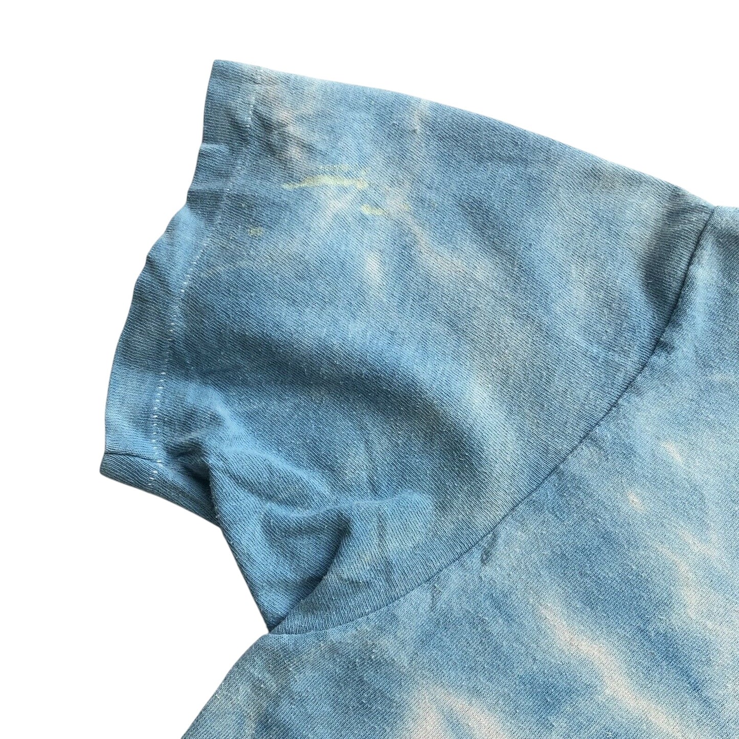 90's Vintage Aerosmith T-Shirt Men's Small Blue Tie-Dye Single Stitch Aero-Force One