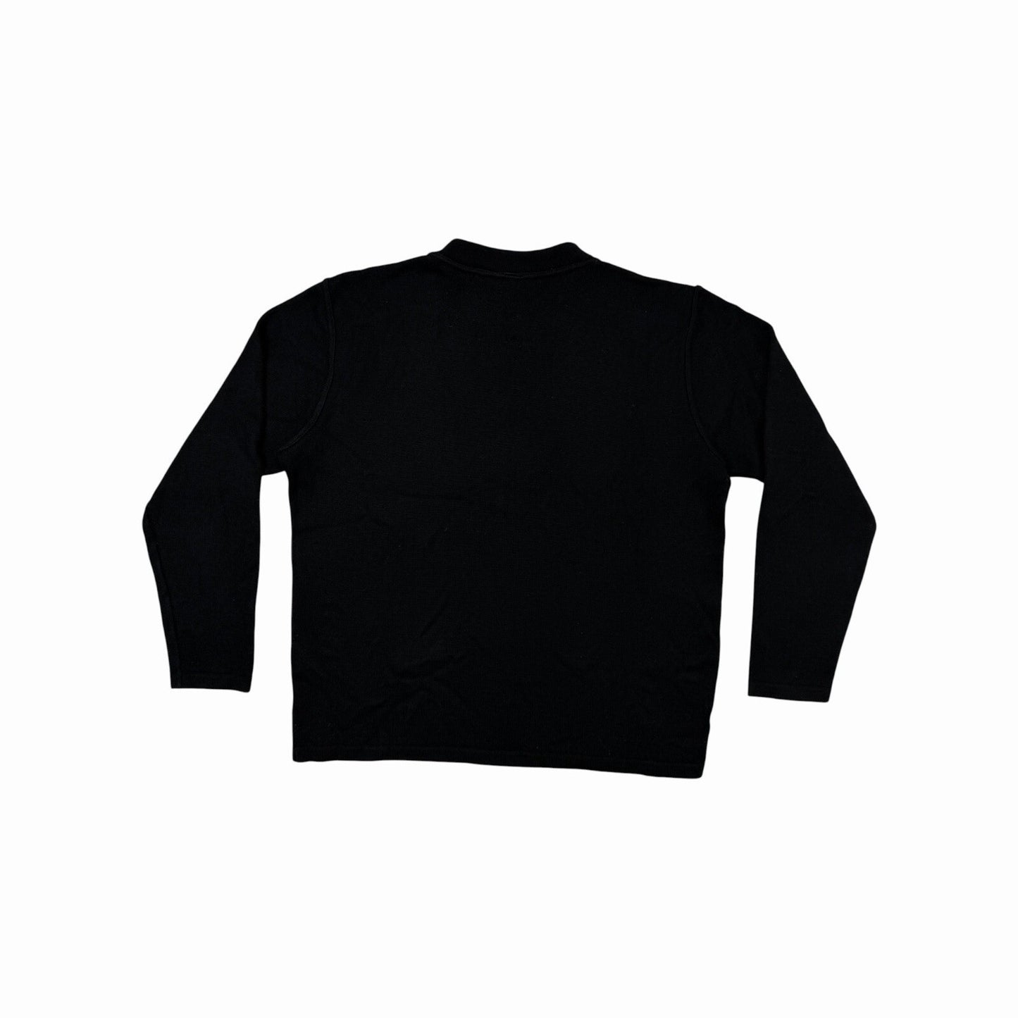 Vintage Versace Knit Medusa Jumper Men’s XL Black Wool Made In Italy 90’s