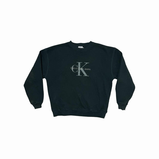 Vintage Calvin Klein Jumper Women’s Small Green Made In USA 90’s Pull Over Retro