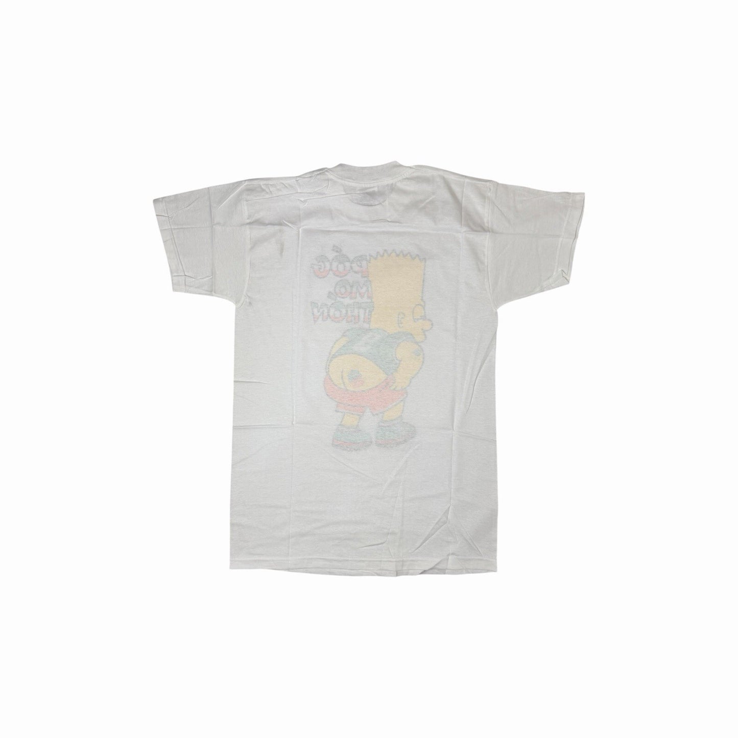Deadstock Vintage Bart Simpson T-Shirt Men’s Medium White Screen Stars Tee Póg Mo Thón Ireland