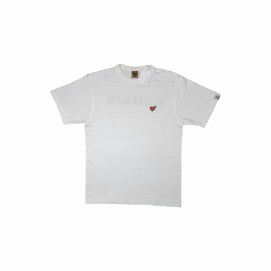 NWT Human Made Logo T-Shirt Men’s Small White Made In Japan Heart Badge Slub