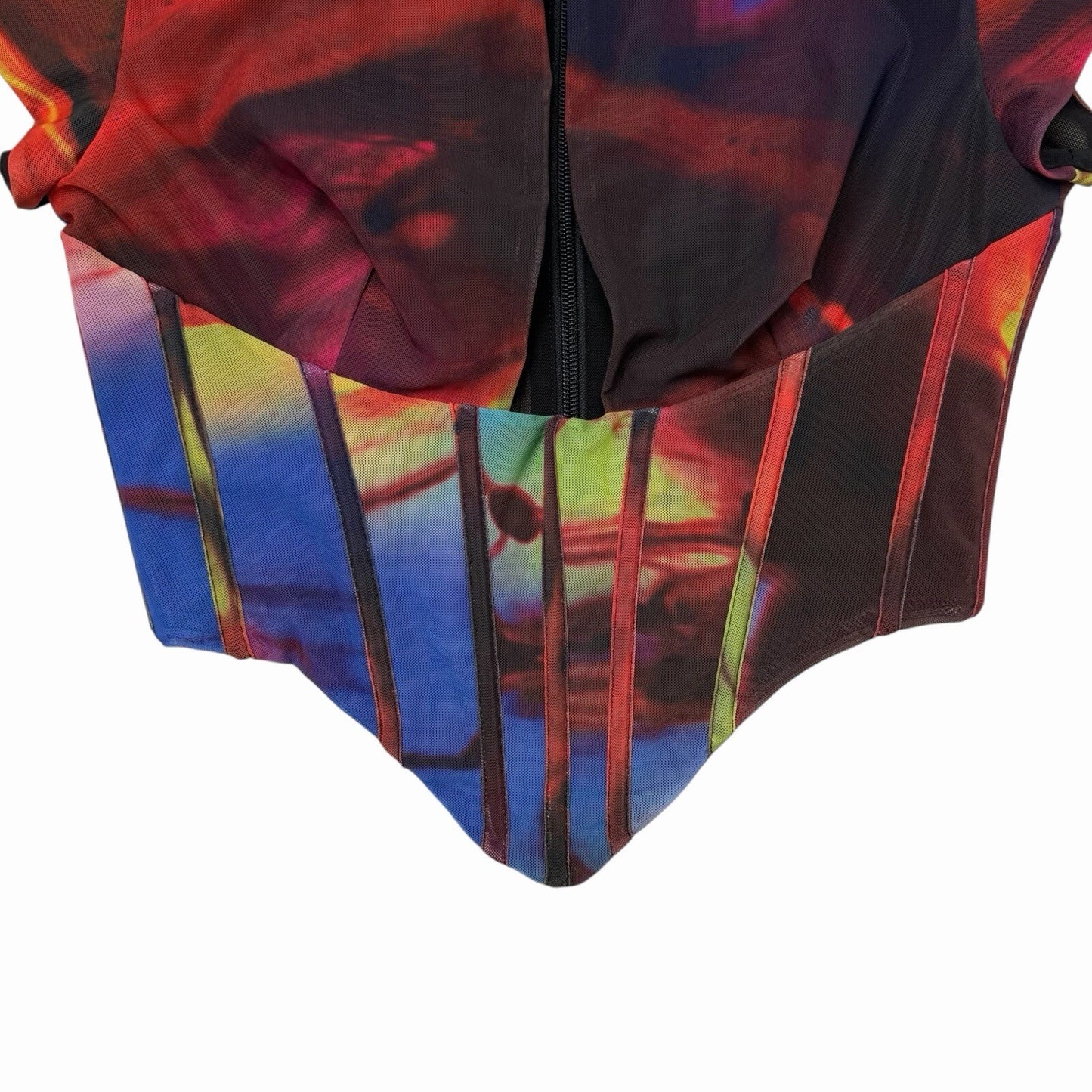 House Of CB Sabrina Mesh Top Women’s Medium Multicoloured