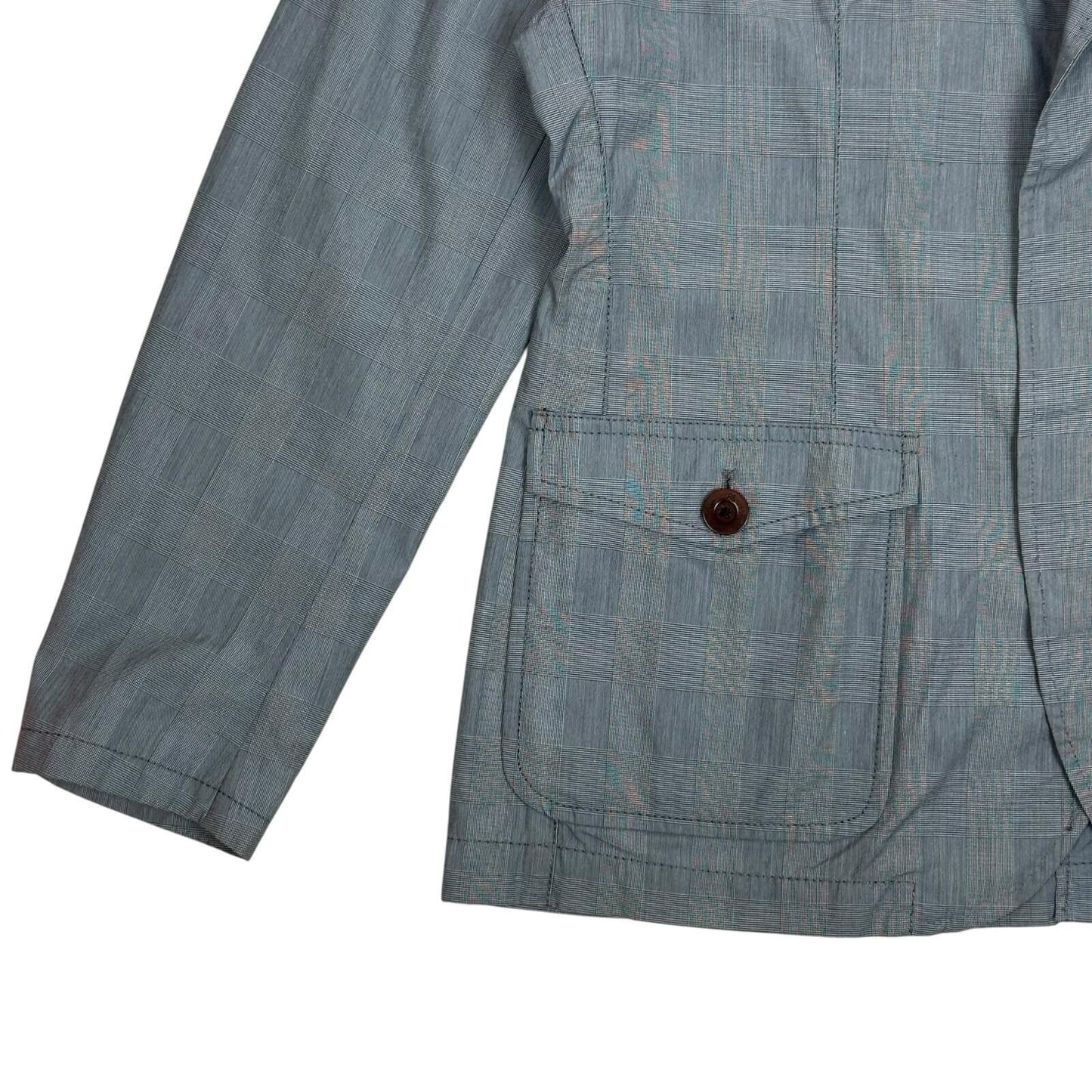 Vintage Paul Smith Jacket Men’s XL Grey Check Riri Hardware Made In Portugal
