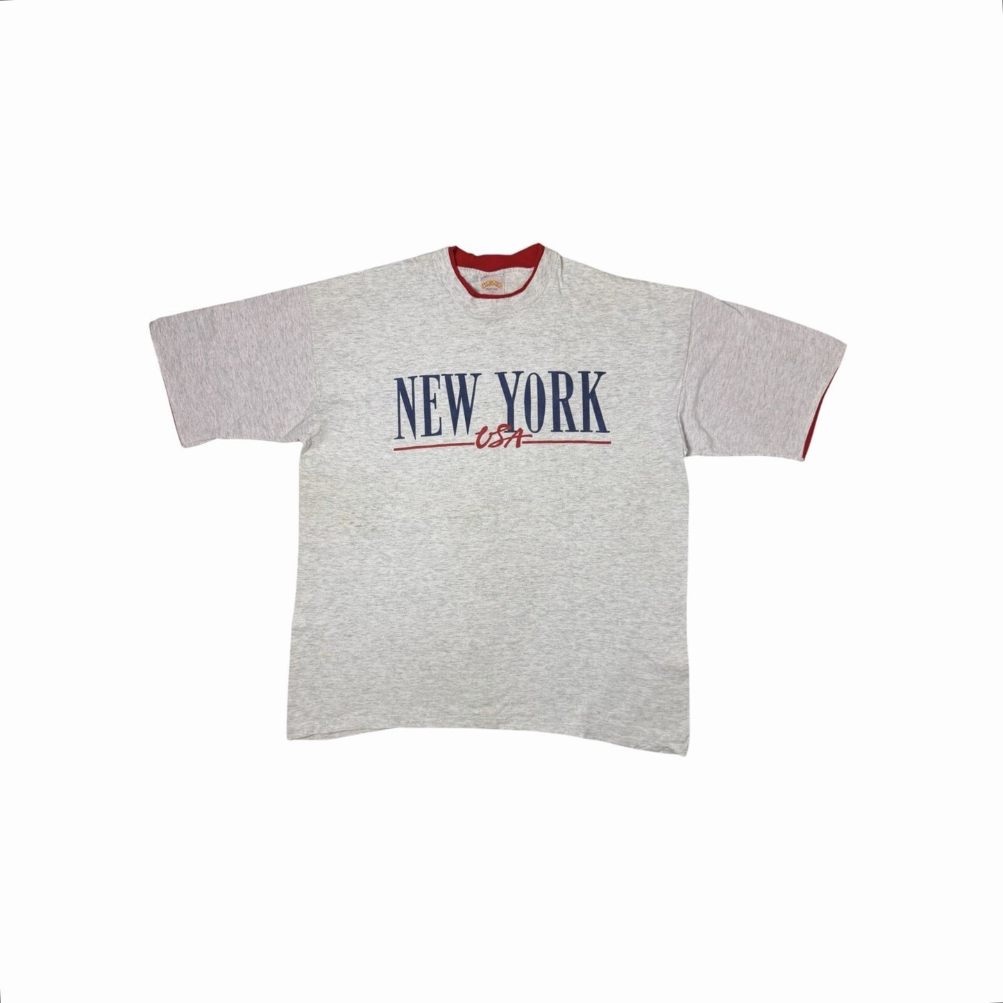 Vintage New York T-Shirt Men’s XL Grey Made In USA Sportsprint Athletic Wear