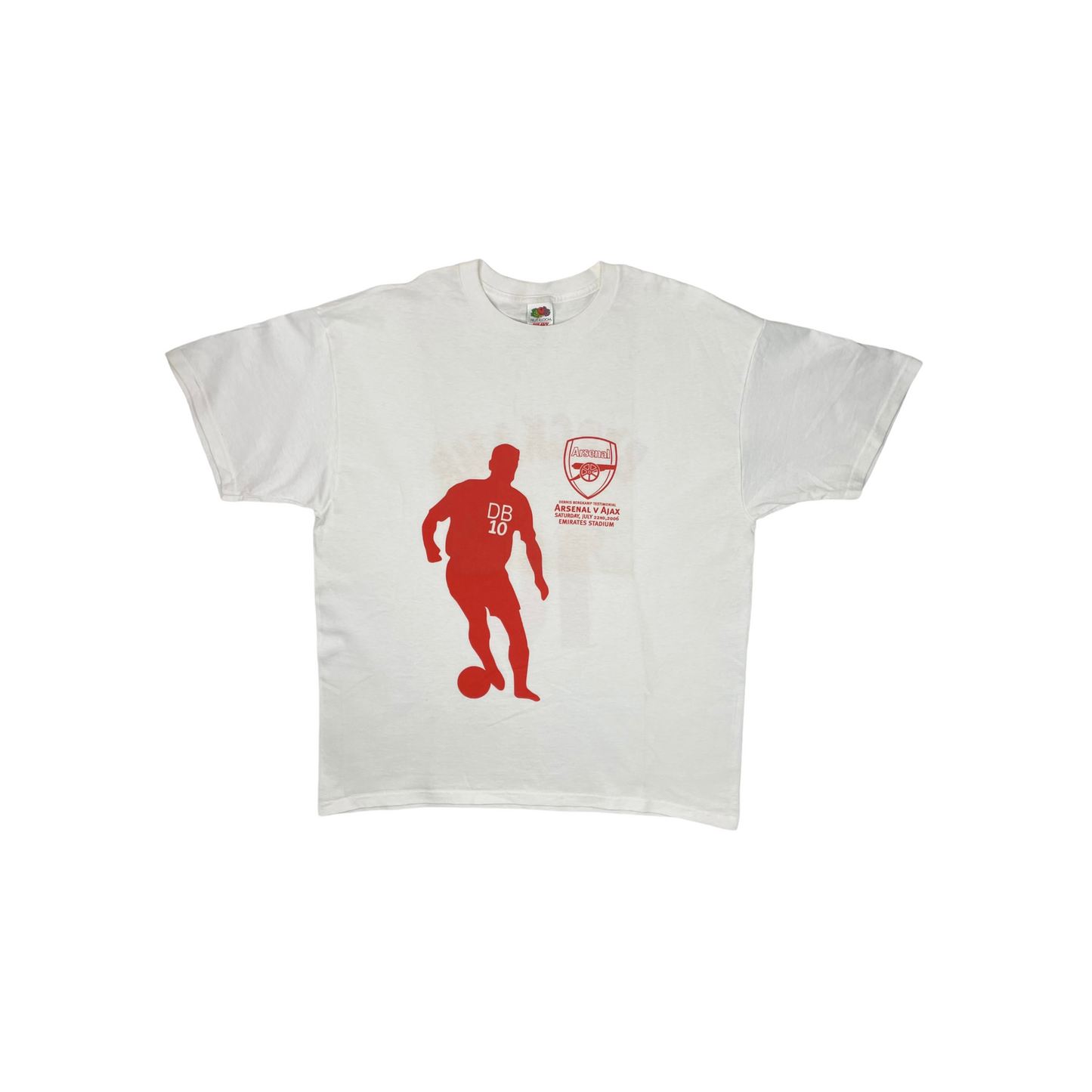 2006 Arsenal Dennis Bergkamp T-Shirt Mens XL Fruit Of The Loom