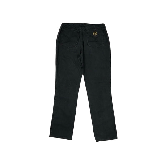 Vintage Moschino Jeans Women's 28w 31l Low Rise Made In Italy Dark Grey