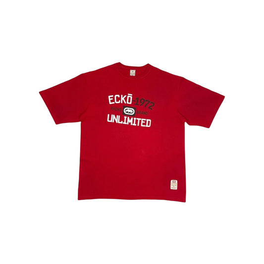 Vintage Ecko Unltd T-Shirt Men's XXL Red Graphic Print y2k