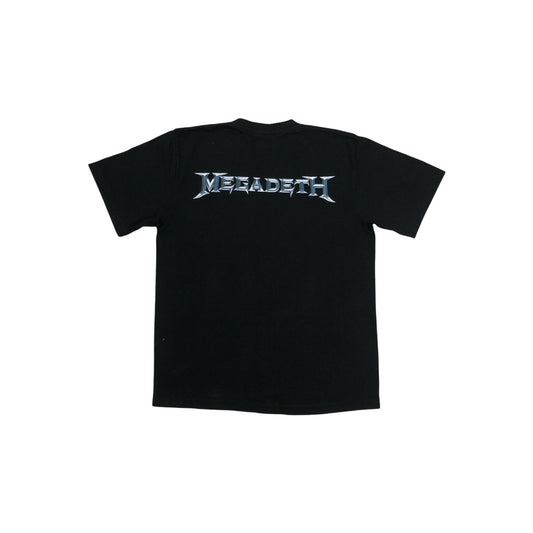 Vintage Megadeth T-Shirt Men's Large Black Skull Graphic Print 00'S The Roxx