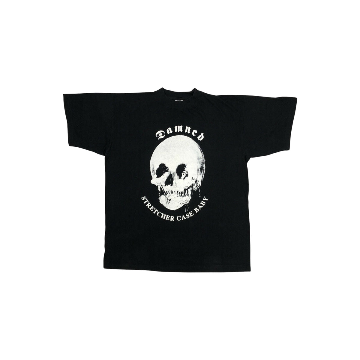 Vintage The Damned Band T-Shirt Men’s XL Black Stretcher Case Baby 90’s Rock