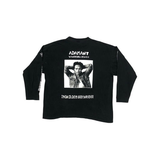 Vintage Adam Ant 1995 Tour T-Shirt Men's XL Black Long Sleeve New Wave