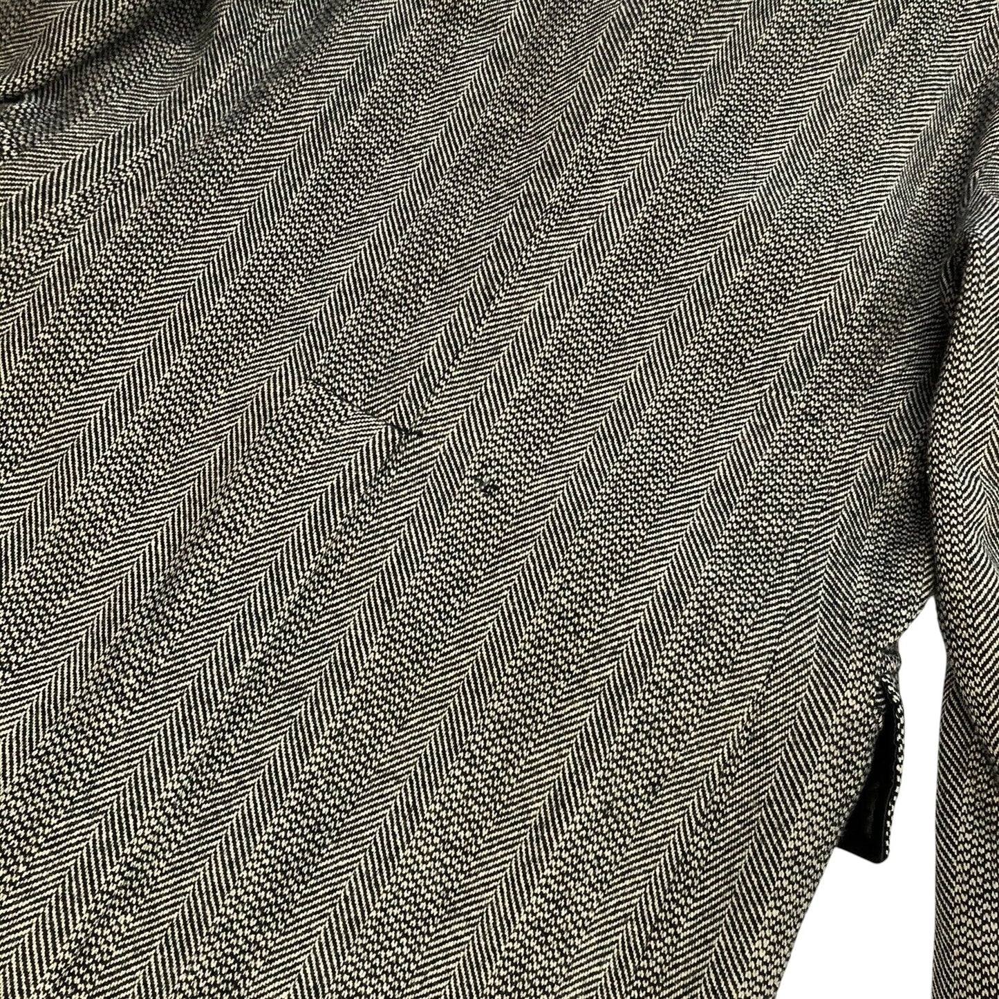 Vintage 1950’s Rich Sher Coat Men’s Medium Grey And Black Wool Blend Made In USA