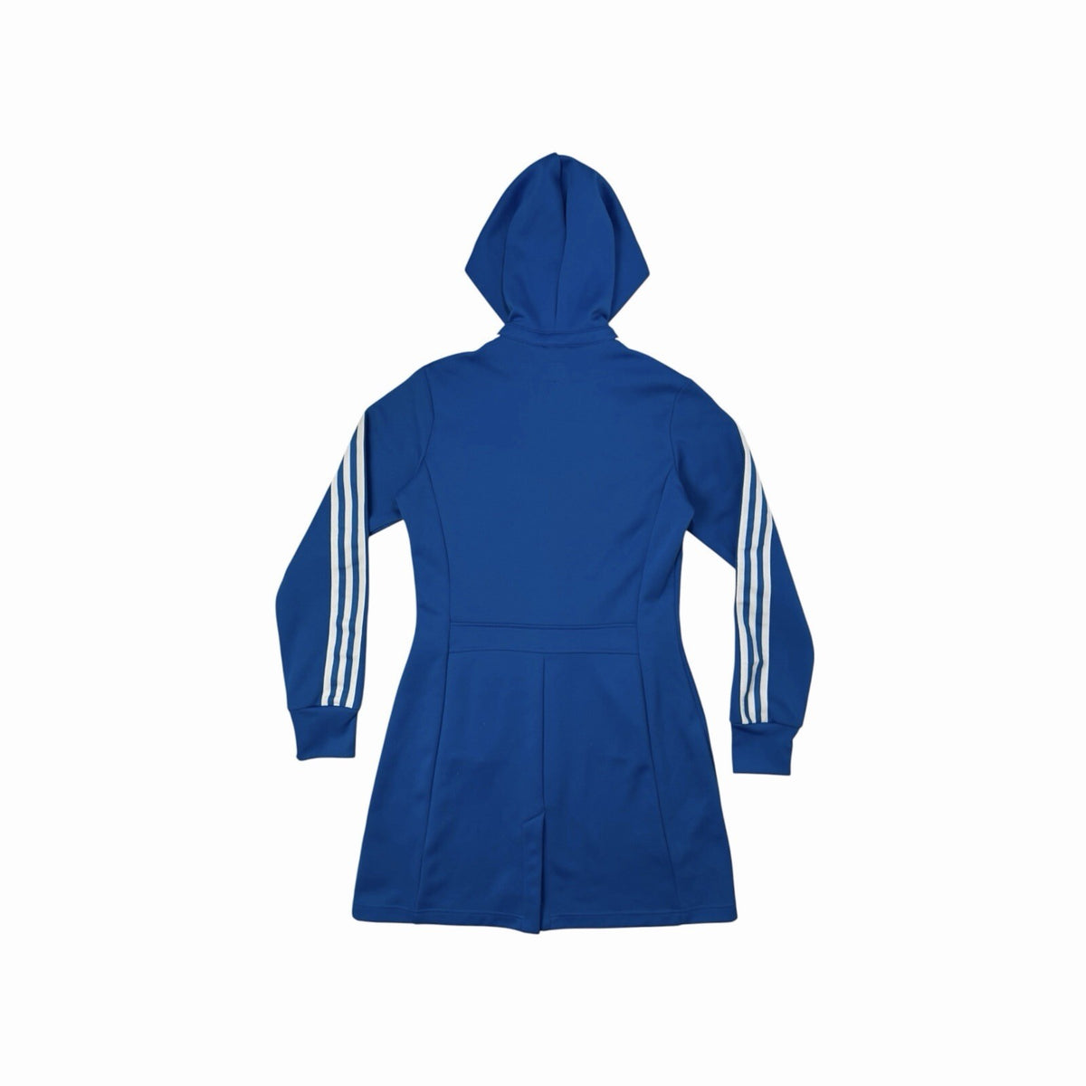 Vintage Adidas Long Line Hooded Track Jacket Women’s Small Blue/White Retro y2k