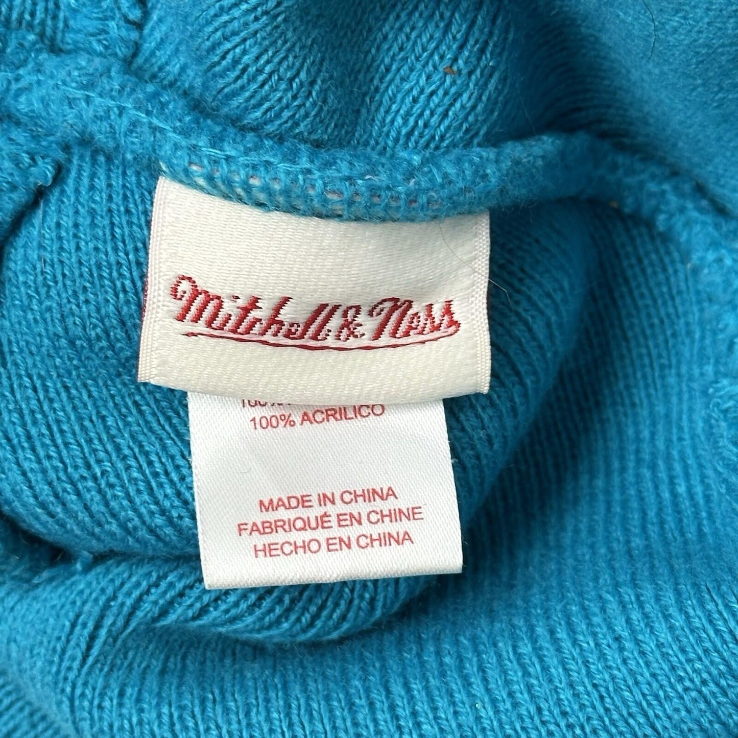 00’s Charlotte Hornets Beanie Unisex Mitchell & Ness Blue And Purple Bobble Hat