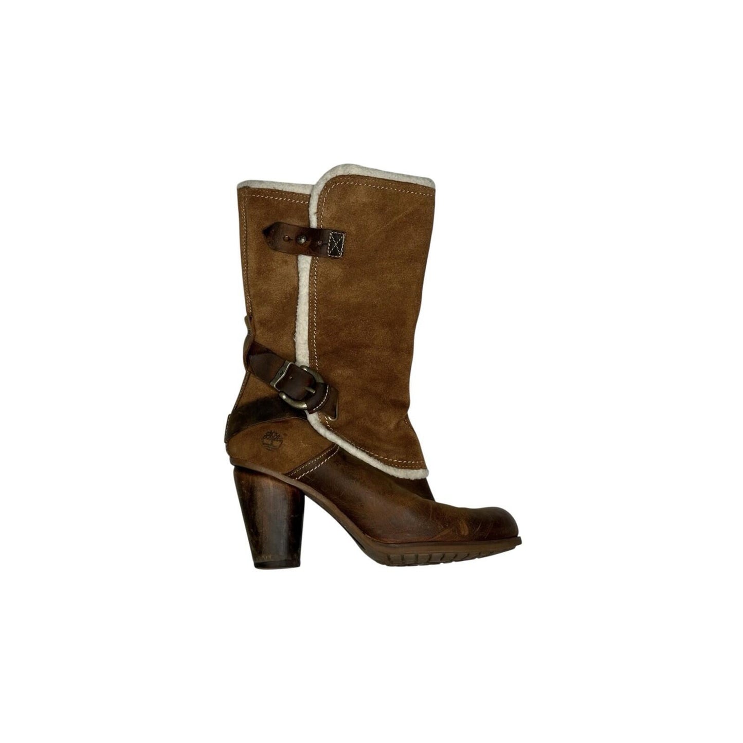 Vintage Timberland Western Boots Women’s UK3.5 EU36 US5.5W Brown Suede Leather