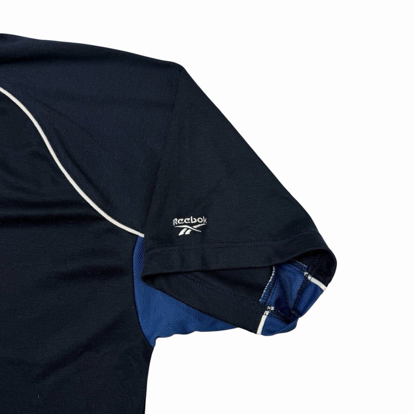 Vintage Reebok Sports Top Men’s XL Navy Blue Embroidered Hydromove 90’s