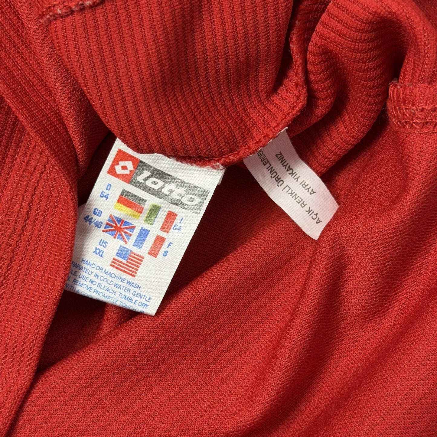 Vintage 01-02 Galatasary Third Shirt Men’s XXL Red Ü Karan Lotto Football Jersey