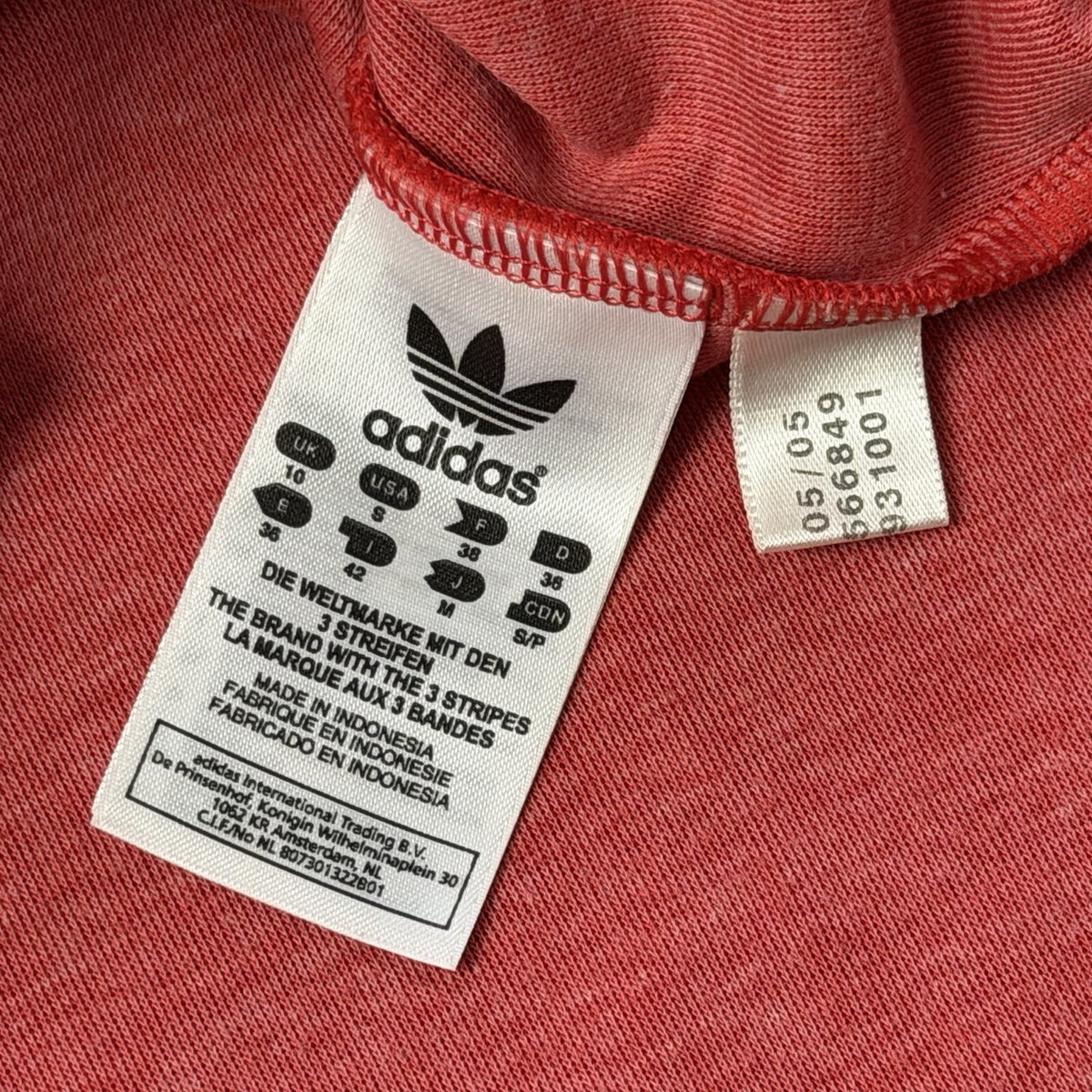Vintage Adidas Long Line Firebird Jacket Women’s Small Red And White Retro y2k