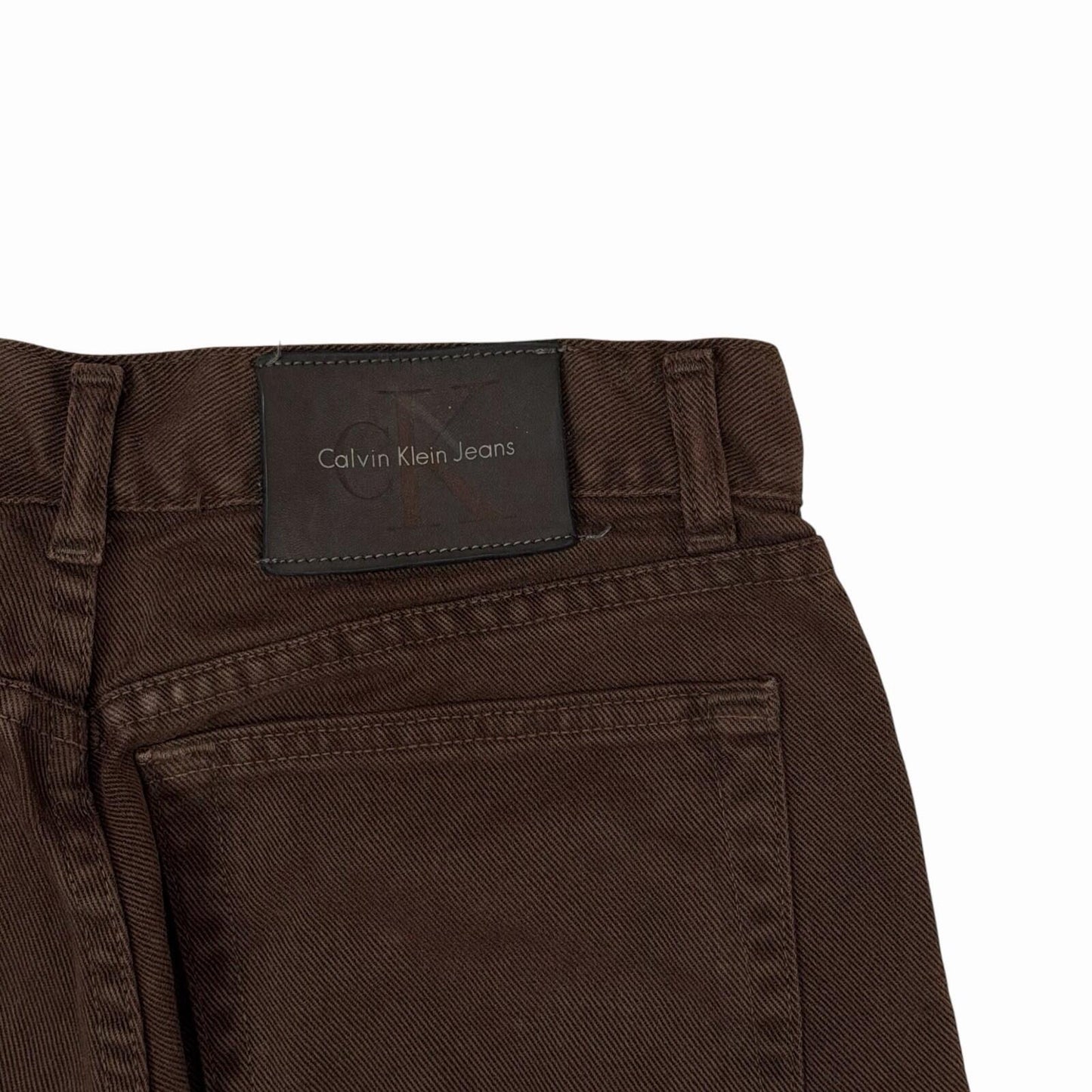 Vintage Calvin Klein Jeans Women’s 27w 27l Brown Made In USA 90’s Straight Leg