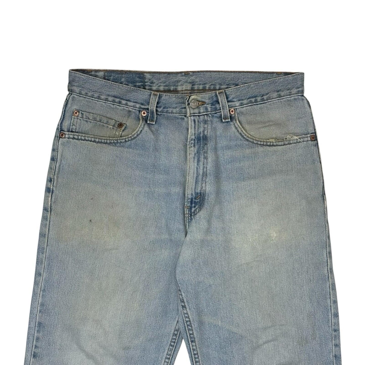 Vintage Levi’s 550 Jeans 34w 30l Blue Denim 90’s Distressed Made In USA