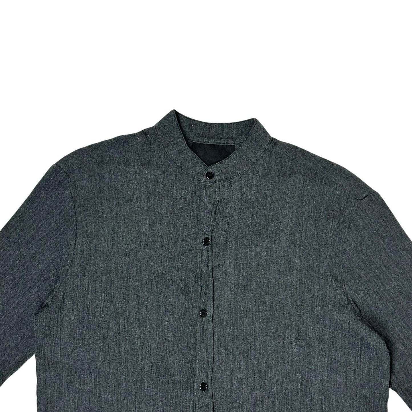 Assembly New York No Collar Shirt Men’s Small Grey Made In USA