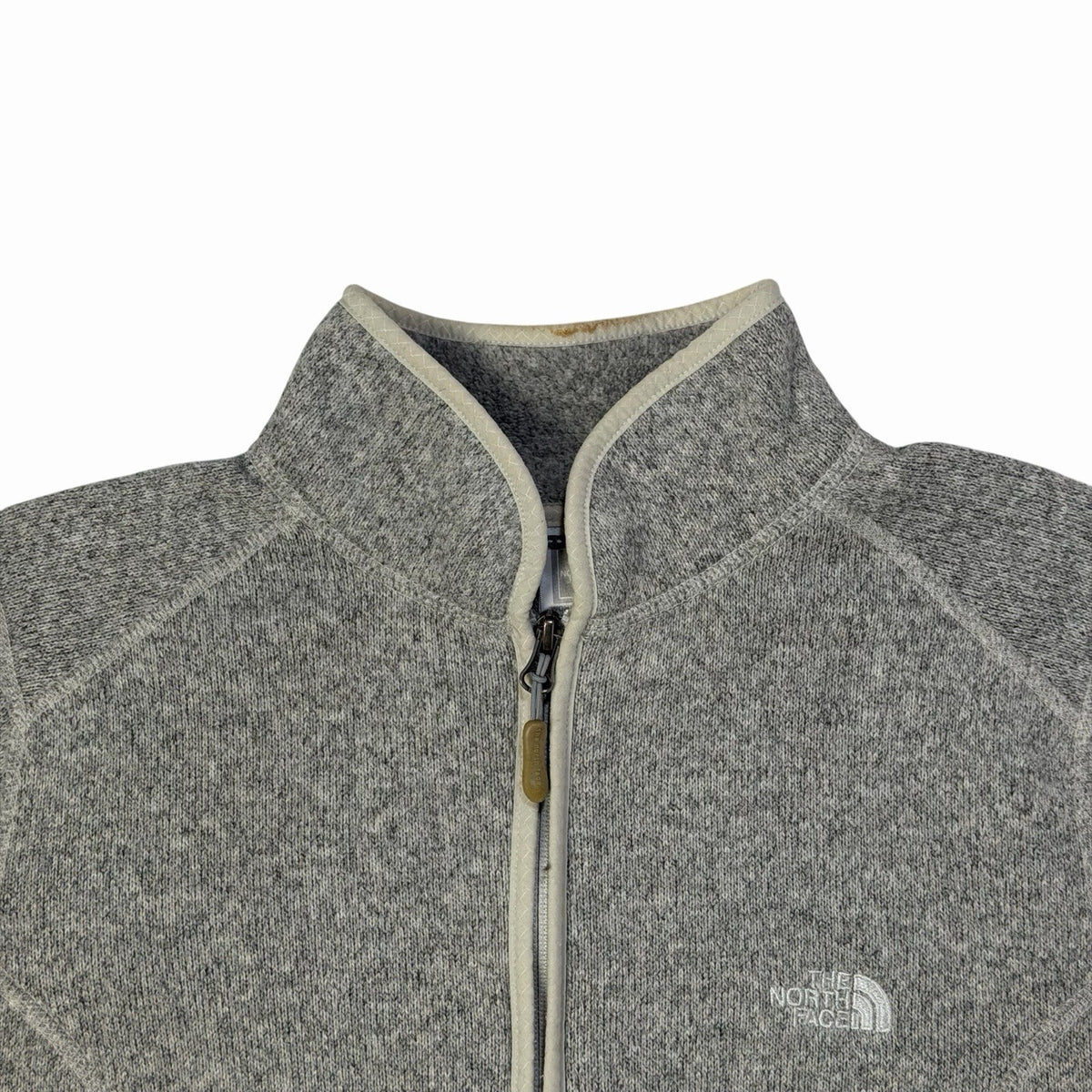 The North Face Fleece Women’s XL Grey Dual Zip Outdoor Clothing Embroidered Logo