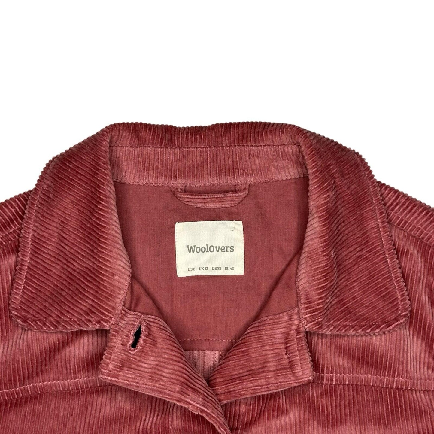 Woolovers Corduroy Jacket Women’s UK12 Rose Pink/Red