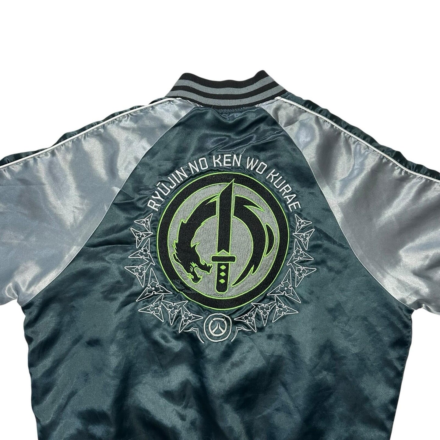 AW18 Overwatch Genji Reversible Bomber Jacket Men’s Small Satin Blizzard Games