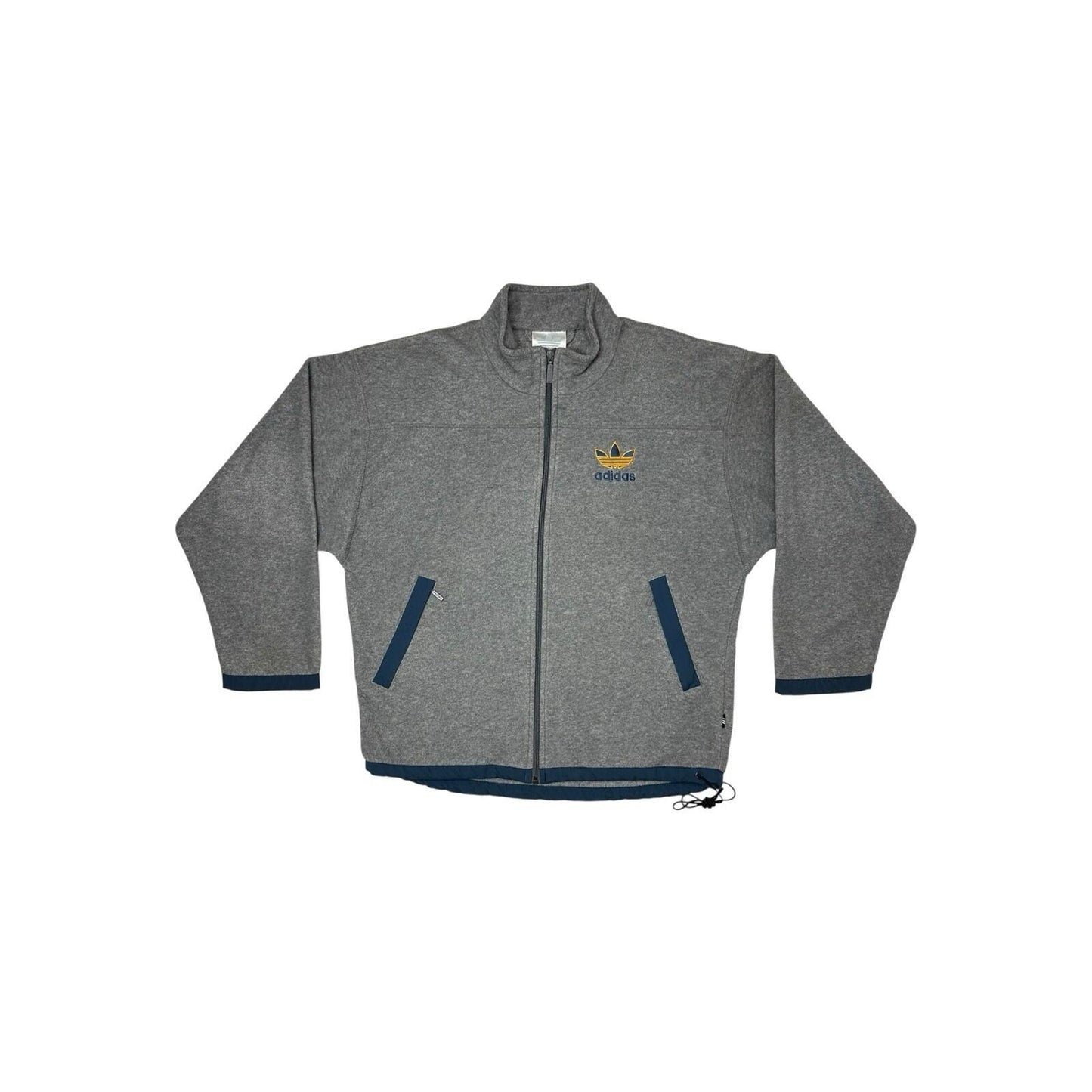 Vintage Adidas Fleece Men’s Medium Grey Embroidered Trefoil Logo 90’s Sportswear