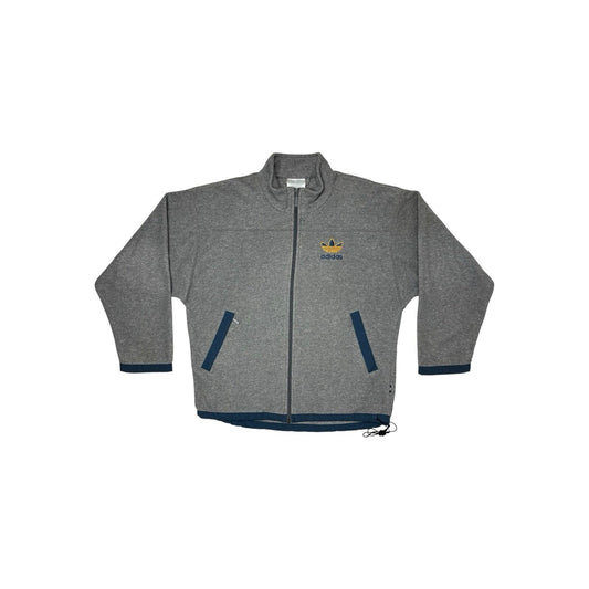 Vintage Adidas Fleece Men’s Medium Grey Embroidered Trefoil Logo 90’s Sportswear