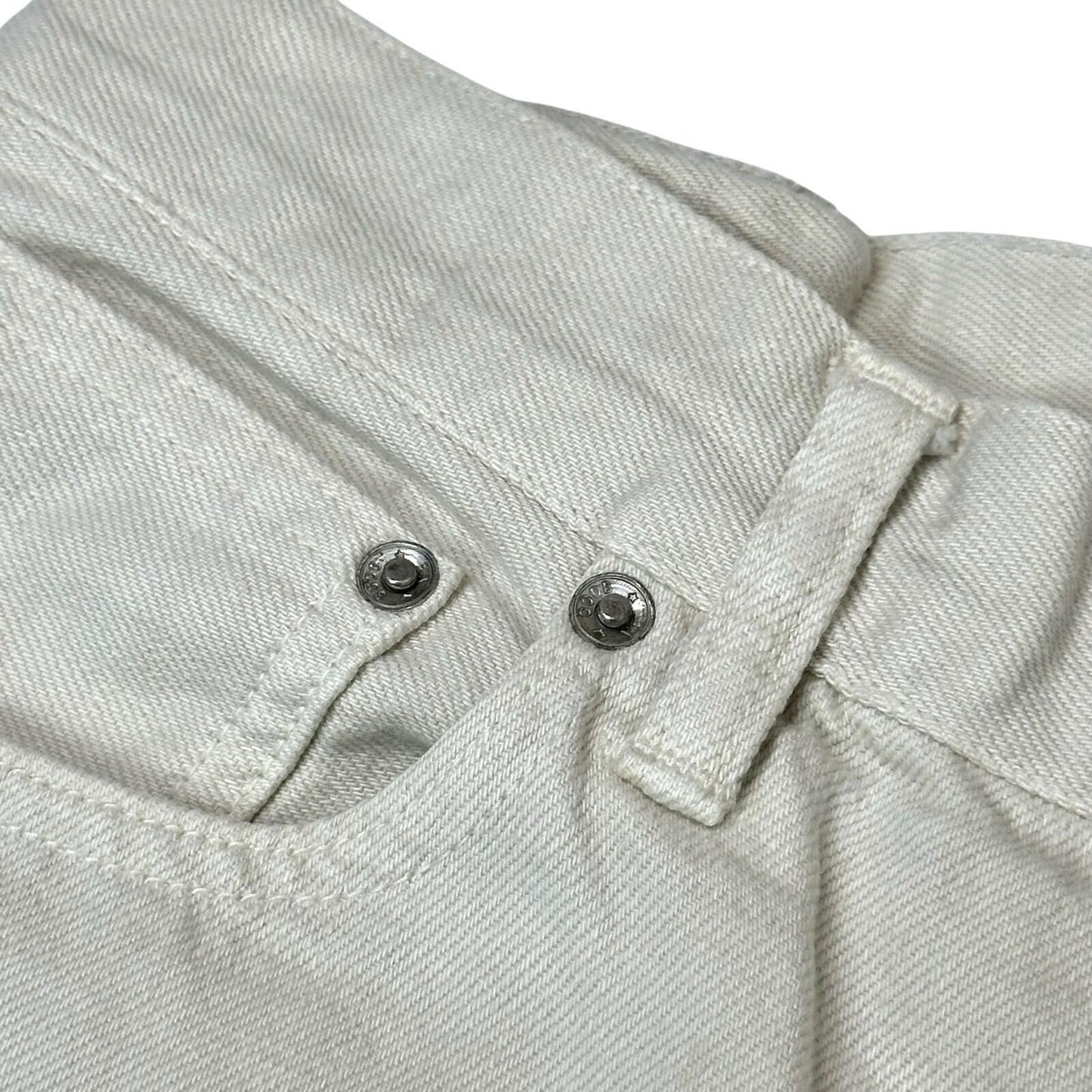 Golden Goose Judy Jeans Ecru Cream Made In Italy Straight Leg 29w 28l