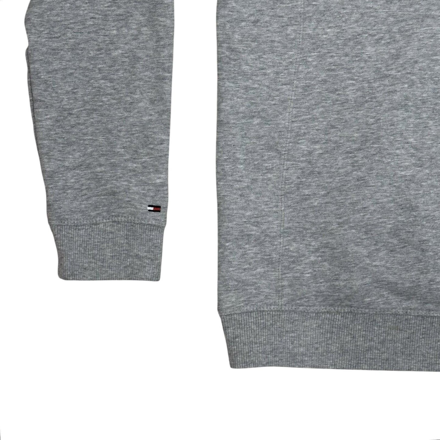 Tommy Hilfiger Flag Hoodie Men’s Large Grey Embroidered Logo