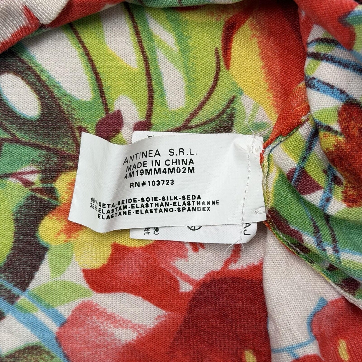 00’s Armani Collezioni Top Women’s Medium Floral Design Multicoloured