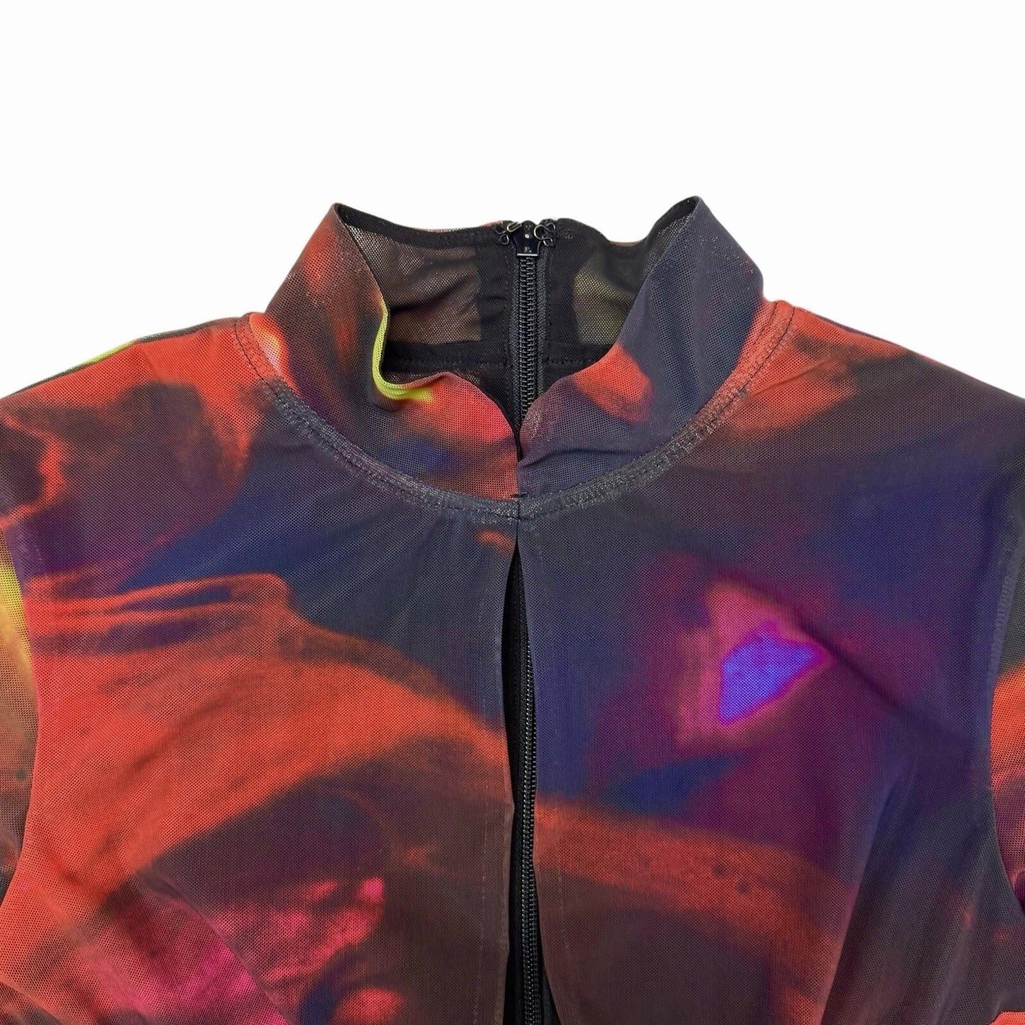 House Of CB Sabrina Mesh Top Women’s Medium Multicoloured