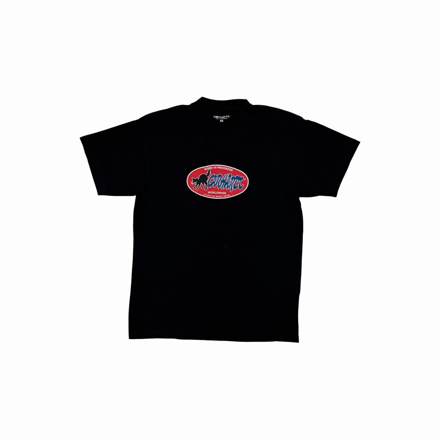 Carhartt WIP Cat T-Shirt Men’s XS Black Short Sleeve