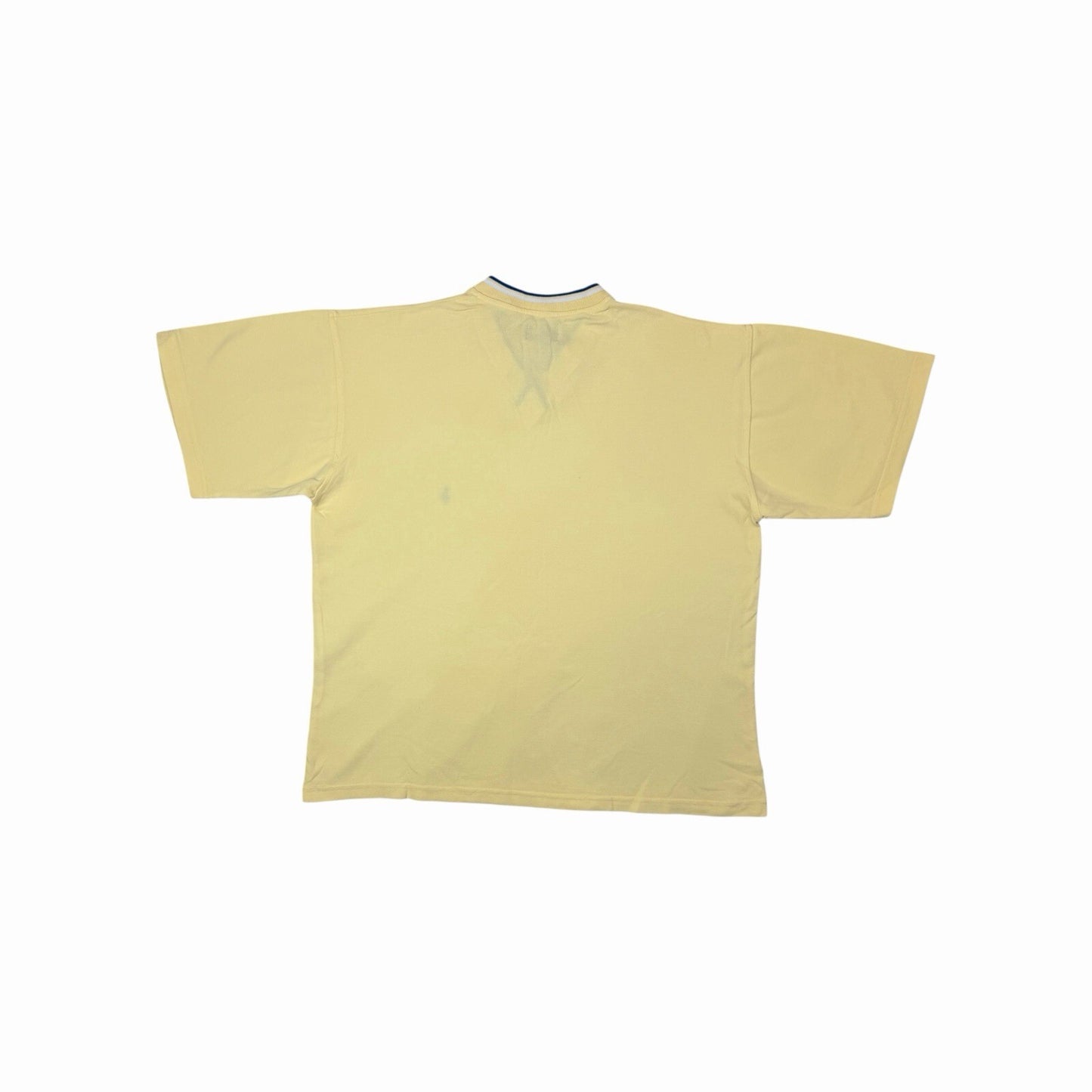 Vintage Polo Ralph Lauren T-Shirt V-Neck Yellow Men’s Large Embroidered Logo