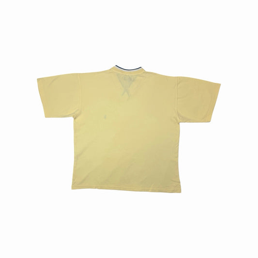 Vintage Polo Ralph Lauren T-Shirt V-Neck Yellow Men’s Large Embroidered Logo