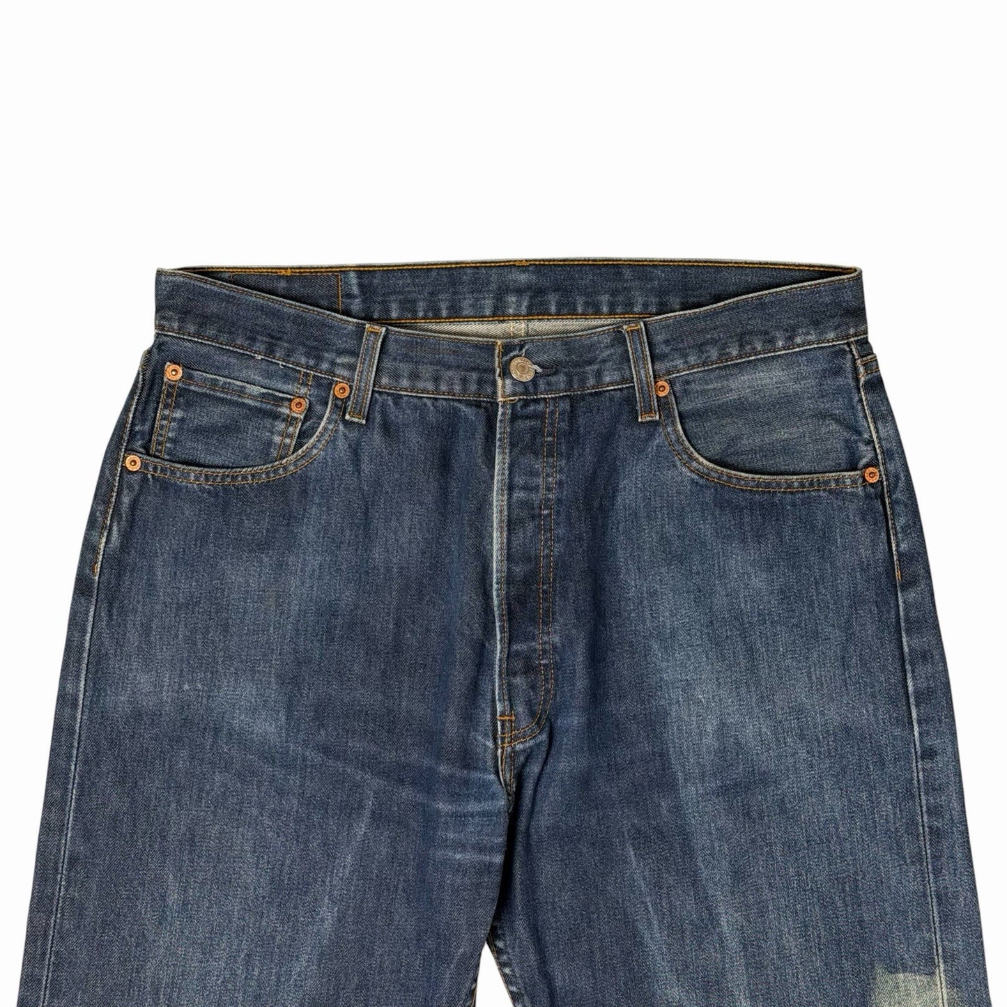 Vintage Levi’s 501 Straight Leg Jeans Men’s 36w 30l Blue Denim 00’s